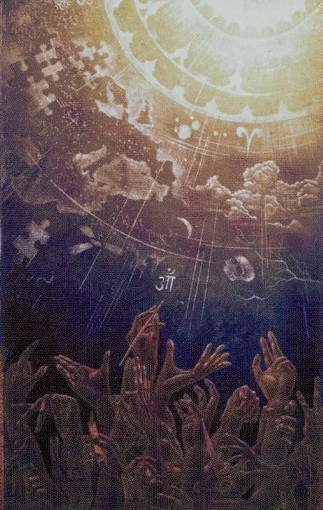 Sun Awakening from the Ananda Tarot deck