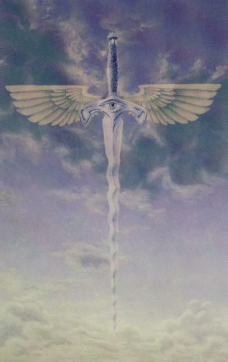Winged Messenger from the Ananda Tarot deck