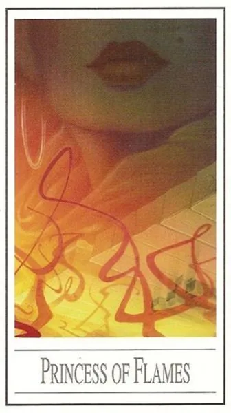 Princess of Flames from the Ananda Tarot deck