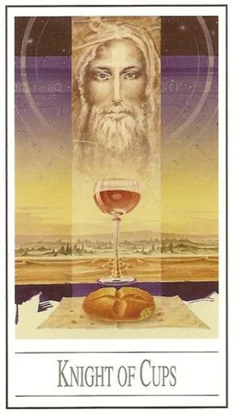 Knight of Cups from the Ananda Tarot deck