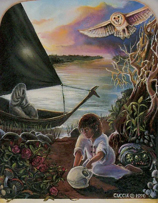 Death card from the Ancestral Path Tarot deck by Julie Cuccia-Watts
