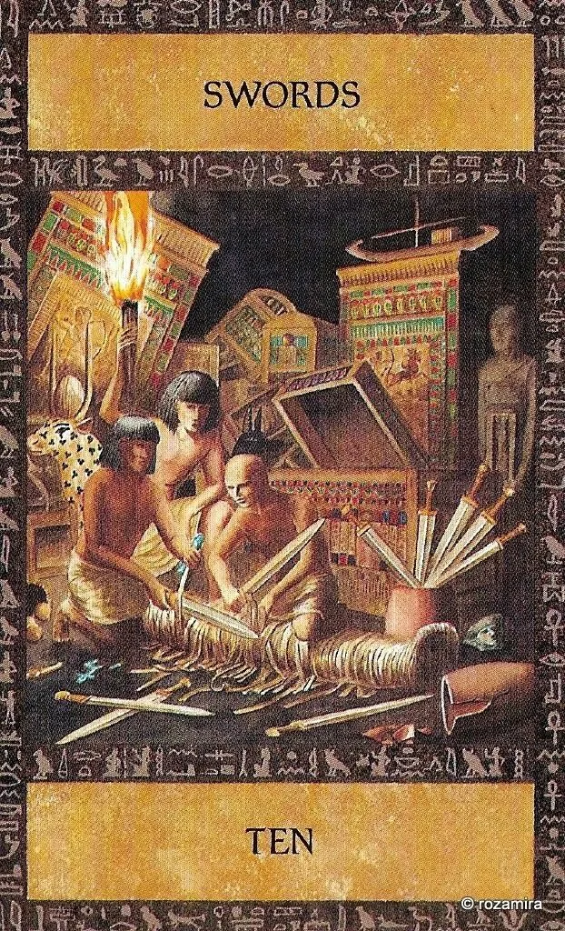 Ancient Egyptian Tarot source-order card 45