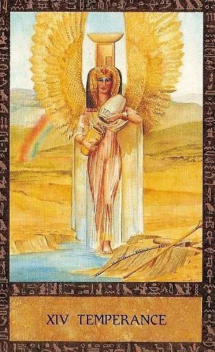 Ancient Egyptian Tarot Review 20 Temperance card from the Ancient Egyptian Tarot deck