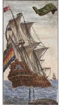 Water card from the Ancient Minchiate Etruria Tarot deck