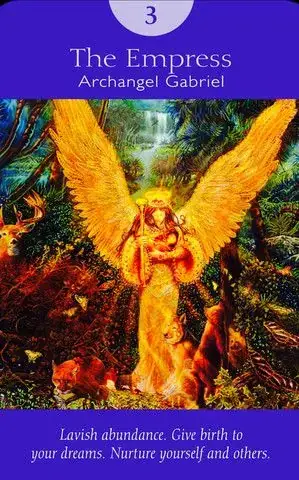 The Empress card from the Angel Tarot deck