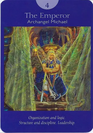 The Emperor card from the Angel Tarot deck
