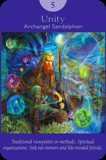 Unity card from the Angel Tarot deck