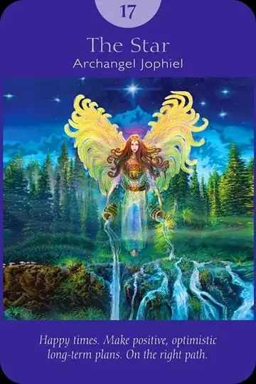 The Star card from the Angel Tarot deck
