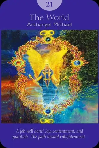 The World card from the Angel Tarot deck