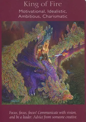 King of Fire card from the Angel Tarot deck
