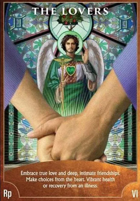 Angel Wisdom Tarot The Lovers card image
