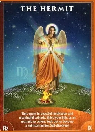 Angel Wisdom Tarot The Hermit card image