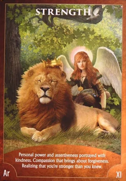 Angel Wisdom Tarot Strength card image