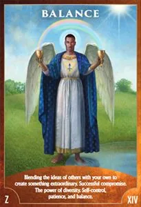 Angel Wisdom Tarot Balance card image
