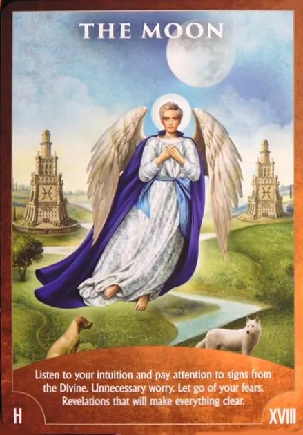 Angel Wisdom Tarot The Moon card image