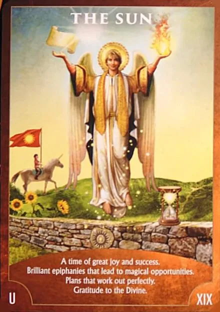 Angel Wisdom Tarot The Sun card image