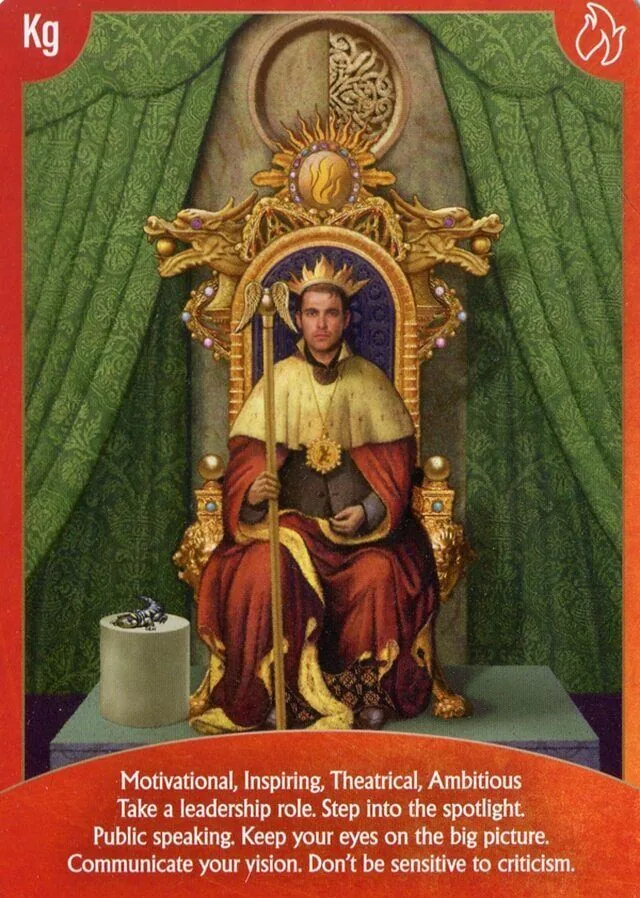 Angel Wisdom Tarot King of Wands card image
