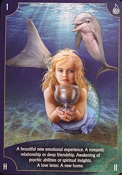 Angel Wisdom Tarot Ace of Cups card image