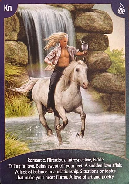 Angel Wisdom Tarot Knight of Cups card image