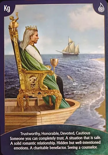 Angel Wisdom Tarot King of Cups card image