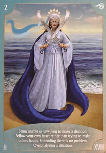 Angel Wisdom Tarot Two of Swords card image