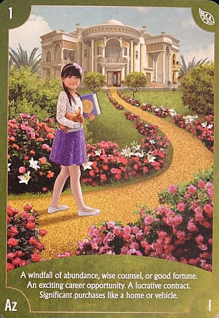 Angel Wisdom Tarot Ace of Pentacles card image