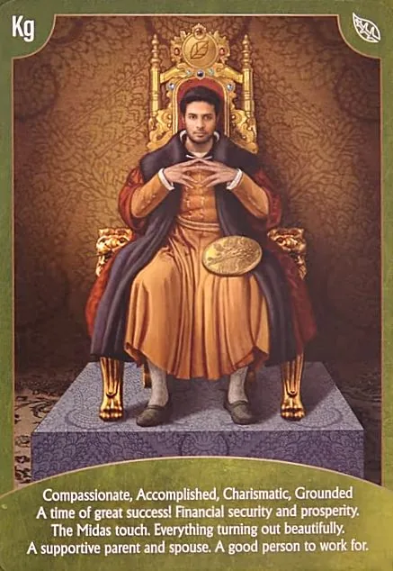 Angel Wisdom Tarot King of Pentacles card image