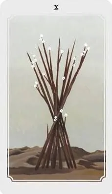 Anima Mundi Tarot Ten of Wands card
