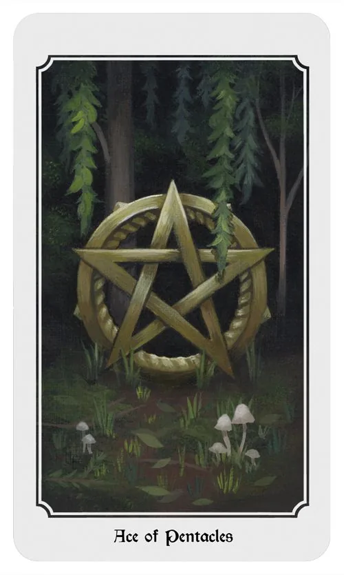 Anima Mundi Tarot Ace of Pentacles card