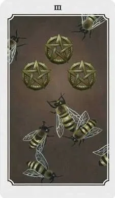 Anima Mundi Tarot Three of Pentacles card