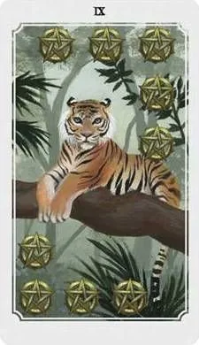 Anima Mundi Tarot Nine of Pentacles card