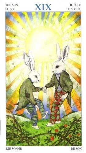 The Sun card from the Animal Lords Tarot deck