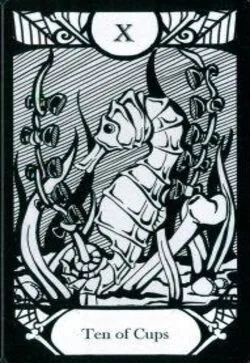 Ten of Cups card from the Animalis Os Fortuna Tarot deck
