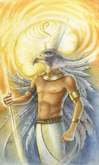 Sun card from the Animals Divine Tarot deck