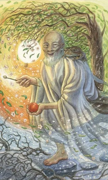 King of Wands card from the Animals Divine Tarot deck