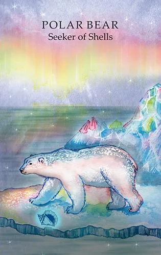 Polar Bear - Seeker of Shells card from the Animals Wisdom Tarot deck