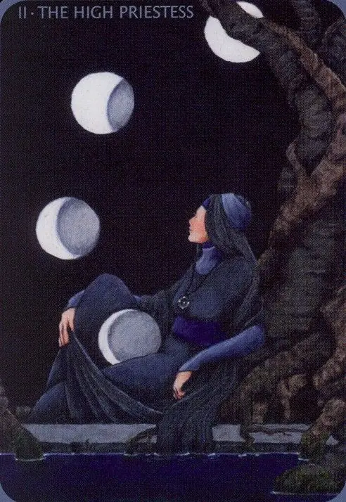 Anna K Tarot Review 5 The High Priestess card from the Anna K Tarot deck