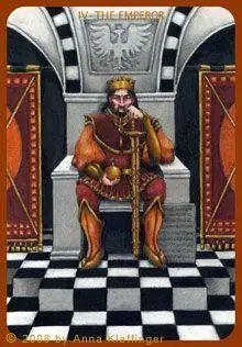 The Emperor card from the Anna K Tarot deck