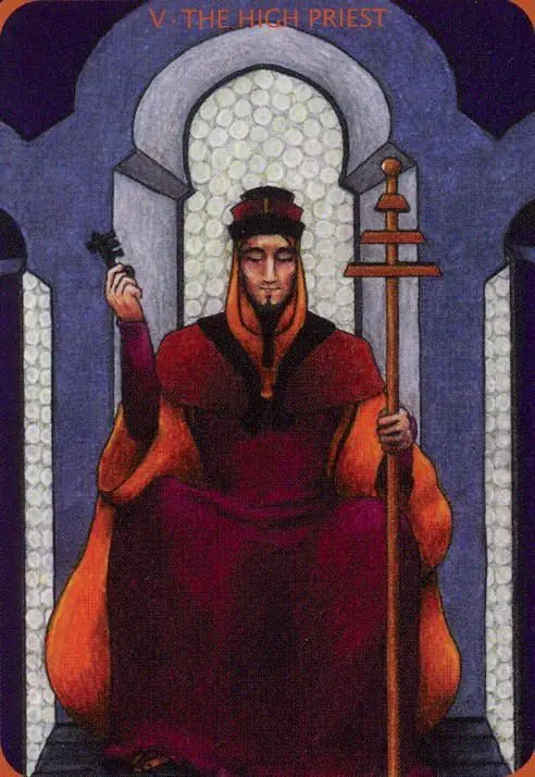 The Hierophant card from the Anna K Tarot deck