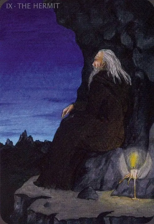 The Hermit card from the Anna K Tarot deck
