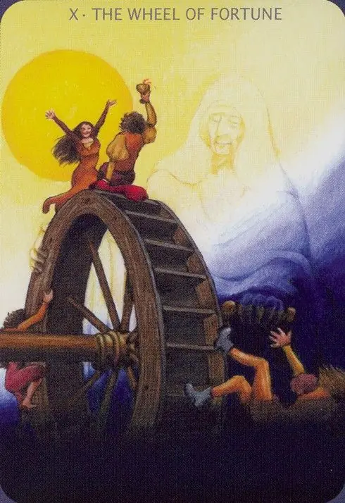 Wheel of Fortune card from the Anna K Tarot deck