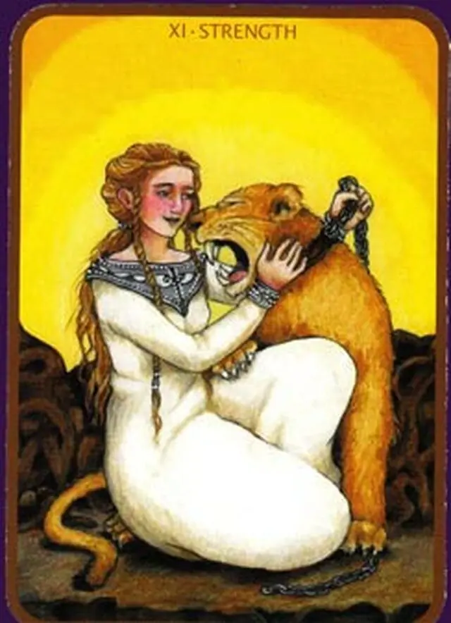 Strength card from the Anna K Tarot deck