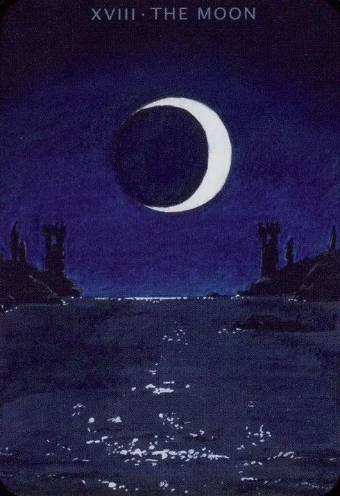 Anna K Tarot Review 10 The Moon card from the Anna K Tarot deck