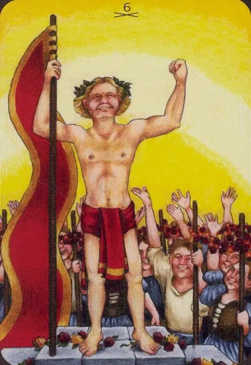 Six of Wands card from the Anna K Tarot deck