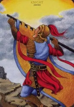 Knight of Wands card from the Anna K Tarot deck