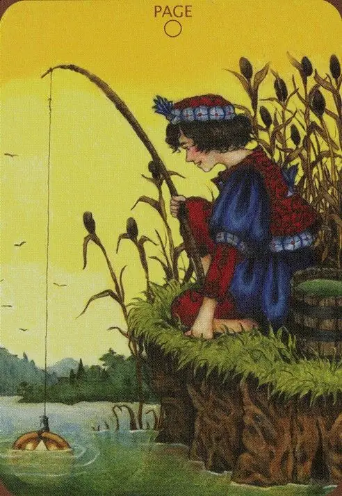 Page of Pentacles card from the Anna K Tarot deck