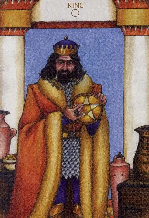 Anna K Tarot Review 16 King of Pentacles card from the Anna K Tarot deck
