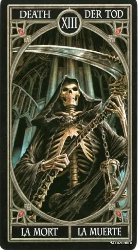 Death - Anne Stokes Gothic Tarot card Death card from the Anne Stokes Gothic Tarot deck
