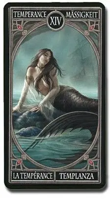 Temperance - Anne Stokes Gothic Tarot card Temperance card from the Anne Stokes Gothic Tarot deck
