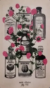Antique Anatomy Tarot source card 40 card from the Antique Anatomy Tarot deck